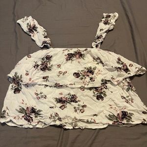 Floral woman’s crop top